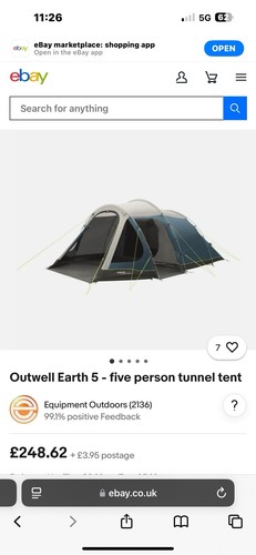 Outwell earth man - earth, family